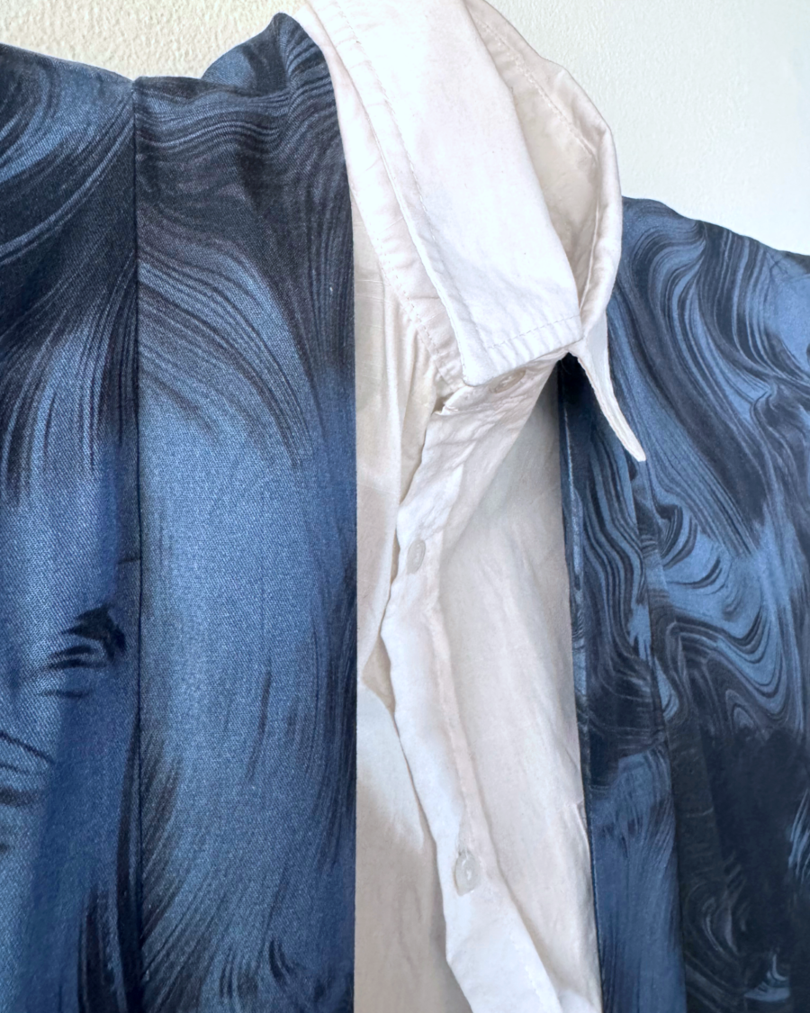 Haori de ondas azuladas - 7