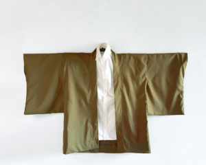 Haori clásico verde