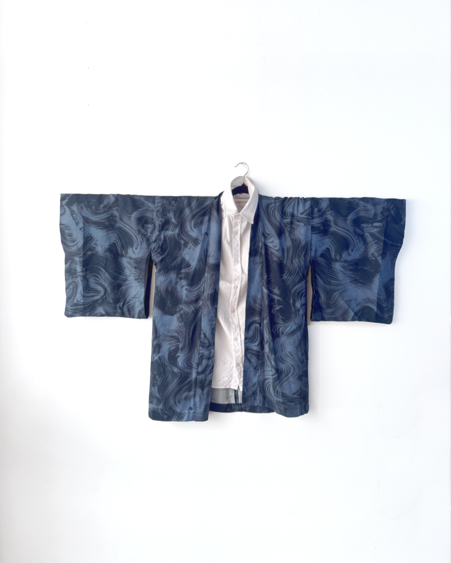 Haori de ondas azuladas - 1